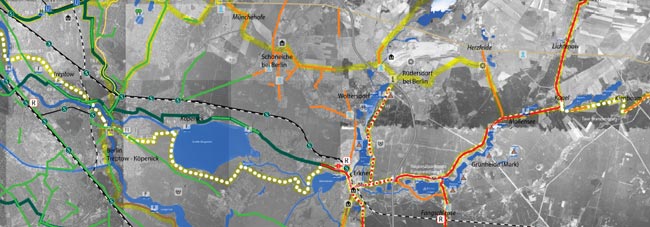 Cycle path network plan  AG Ost