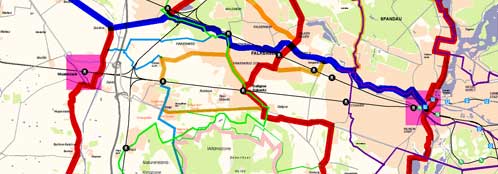 Cycle path Network AG West